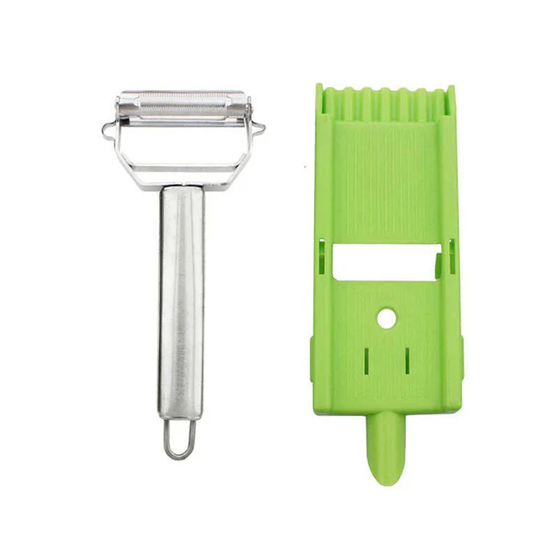 2-in-1 Profi-Schäler & Gemüseschneider