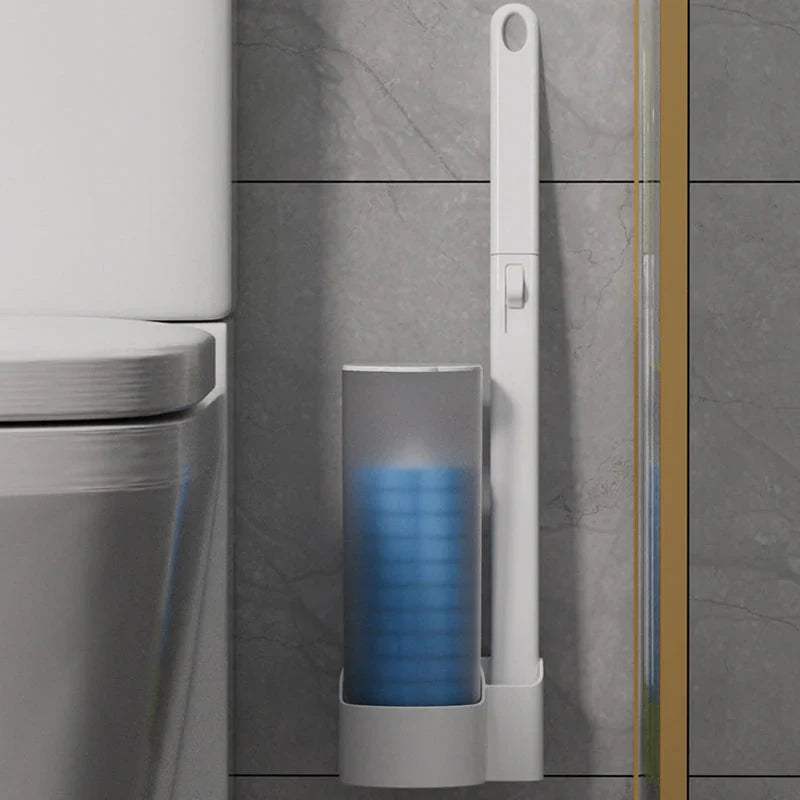 Einweg-Toilettenbürste mit Nachfüllköpfen