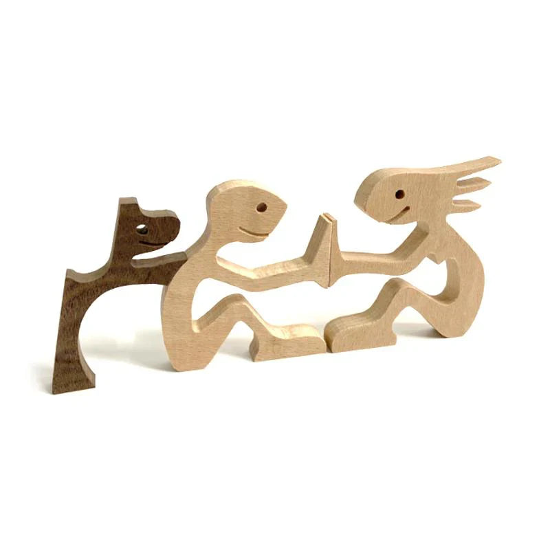 HerzMoment – Handgeschnitzte Holzskulptur