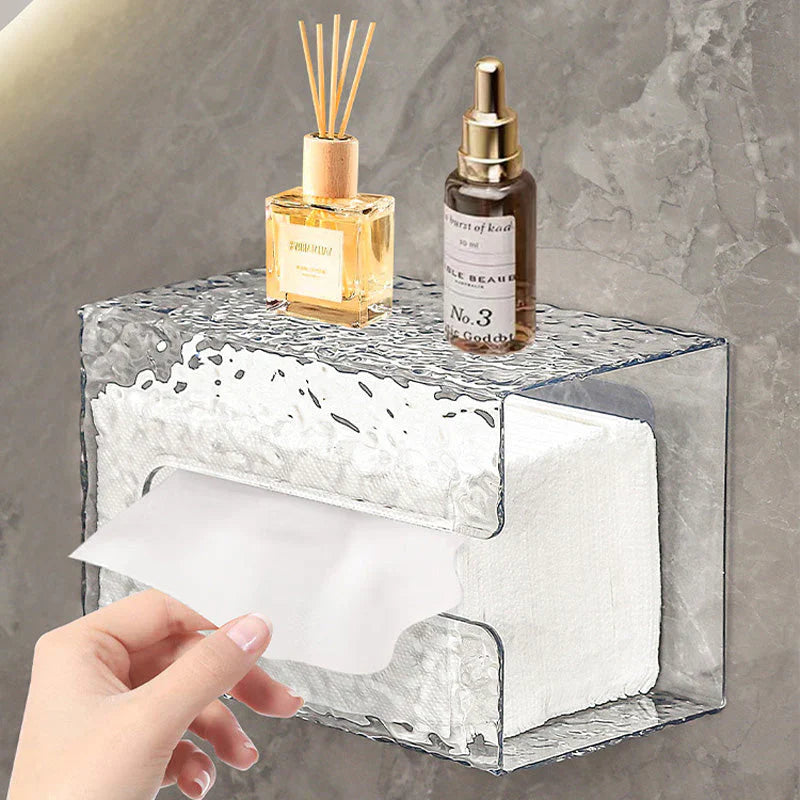 Multifunktionale Taschentuchbox "Frostglanz" – Elegante Aufbewahrungslösung