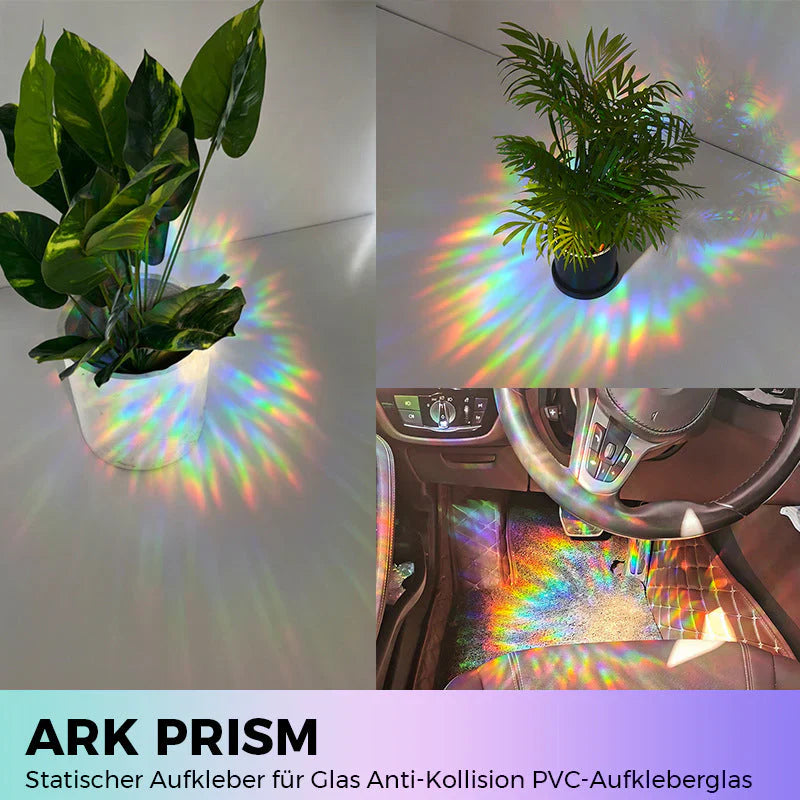 Selbsthaftende Regenbogen-Fensterdekoration, 6er-Set