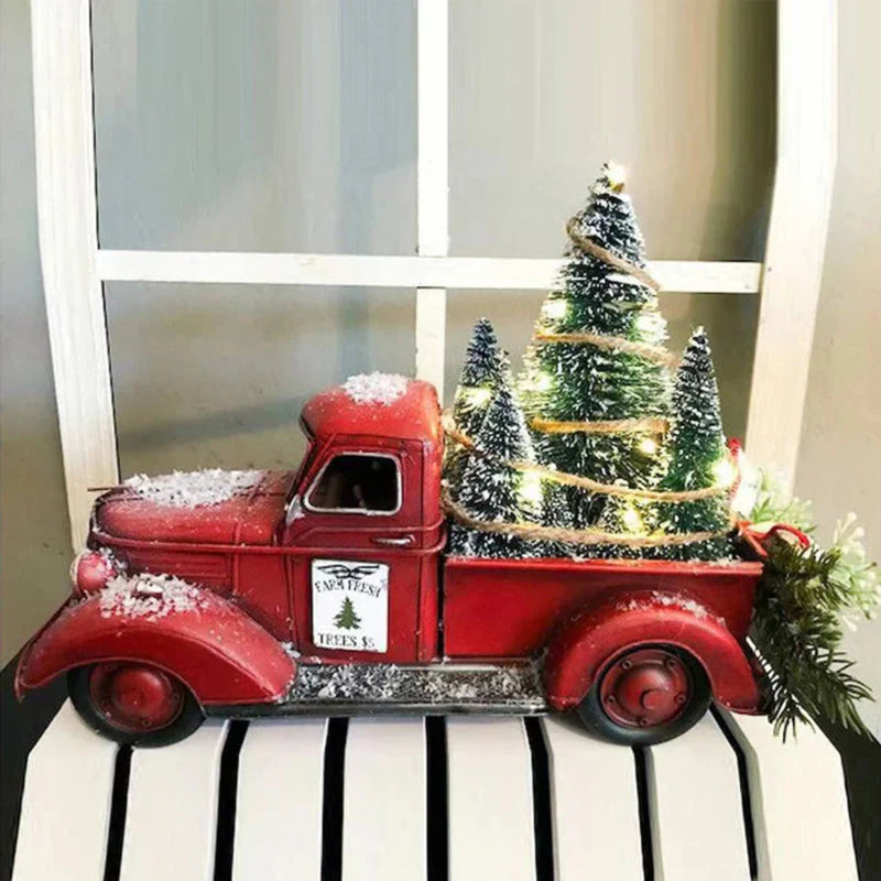 Festlicher Deko-Lastwagen – Weihnachtlicher Charme für Ihr Zuhause