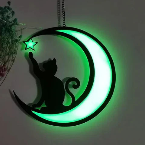 Mondkatze Fensterdeko – Magische Eleganz für dein Zuhause!