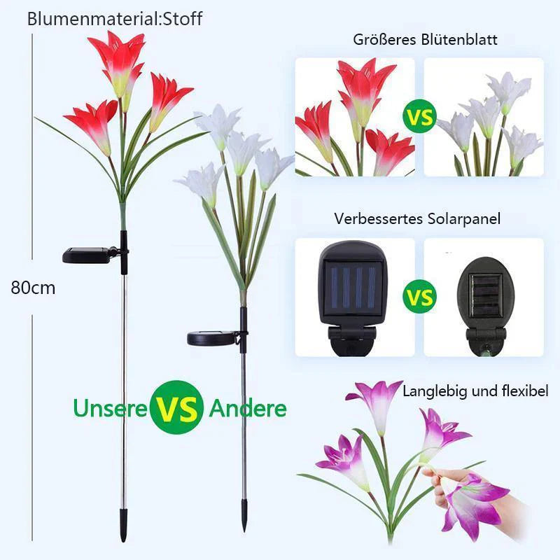 SolarLilien – Romantische Leuchtblüten für deinen Garten