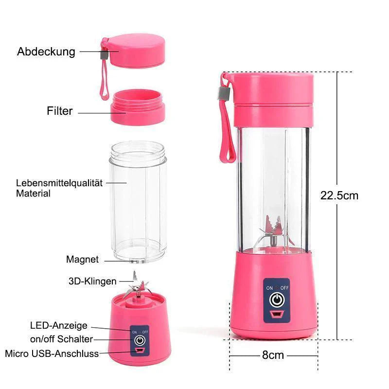 Tragbarer USB-Entsafter – Frischer Saft jederzeit und überall