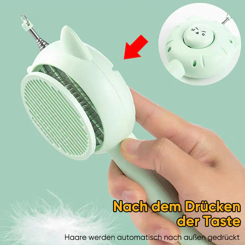 Einziehbarer Pflegekamm – Sanfte Fellpflege und Spielspaß für Katzen