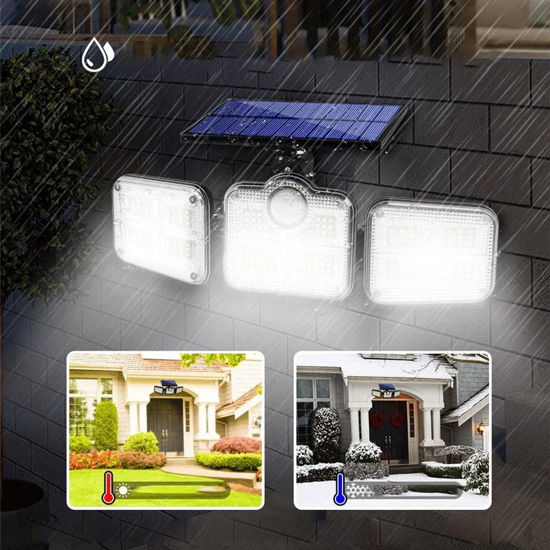 Solar-Wandleuchte mit Bewegungsmelder und Fernbedienung