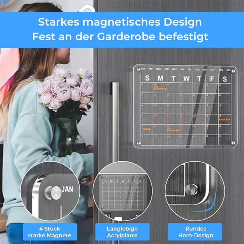 Magnetischer Kühlschrank-Planer mit Memo-Set