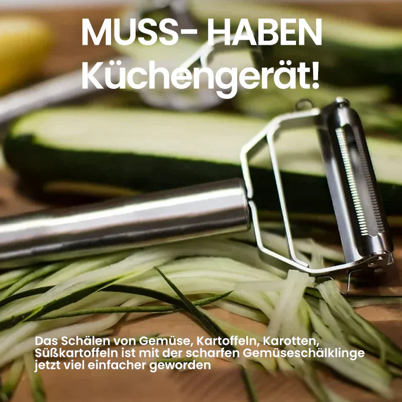 2-in-1 Profi-Schäler & Gemüseschneider
