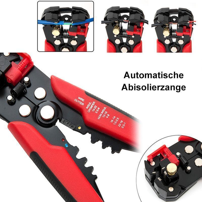 Präzisions-Abisolierzange mit Einstellmechanismus