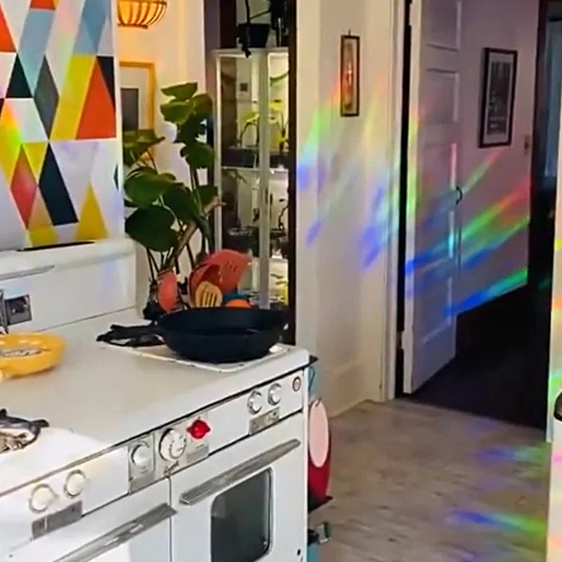 Selbsthaftende Regenbogen-Fensterdekoration, 6er-Set