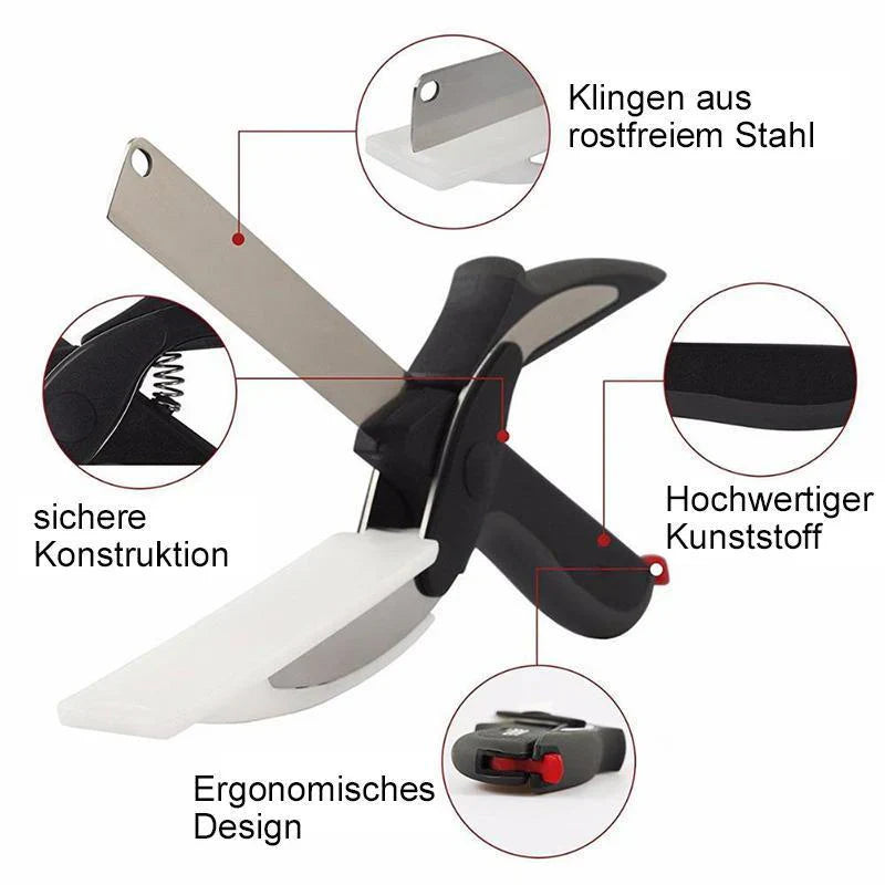 Multifunktionale 2-in-1 Küchenschere