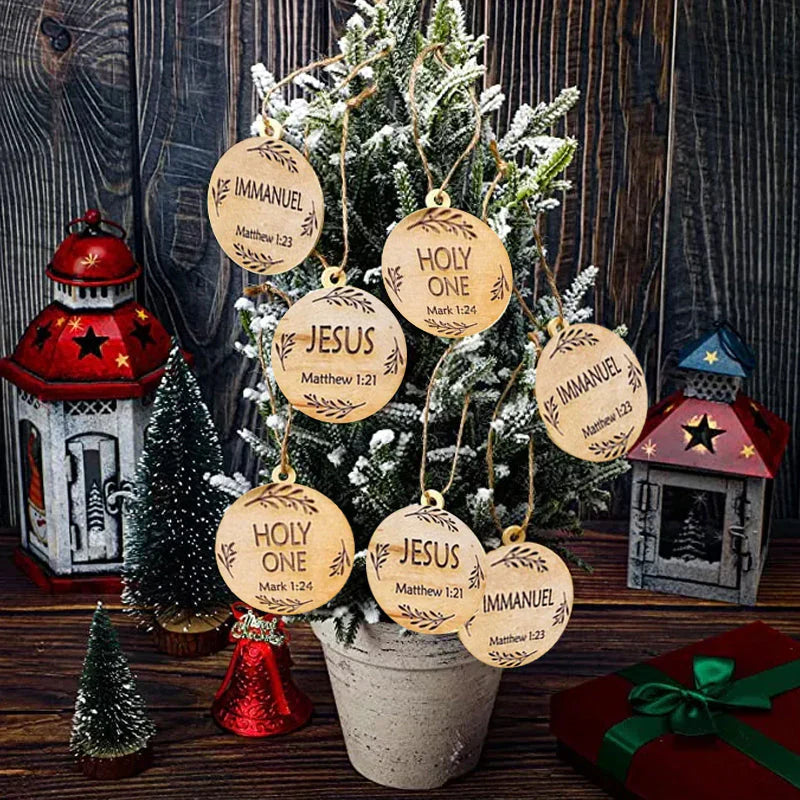 Holzschild mit biblischen Namen – Besinnliche Weihnachtsdekoration!
