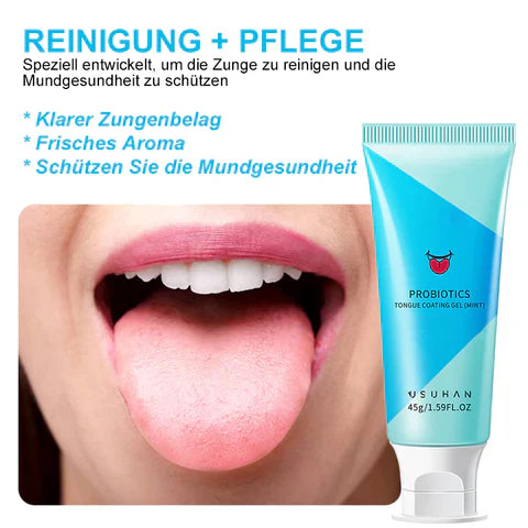 Zungenpflege-Gel mit Bürste