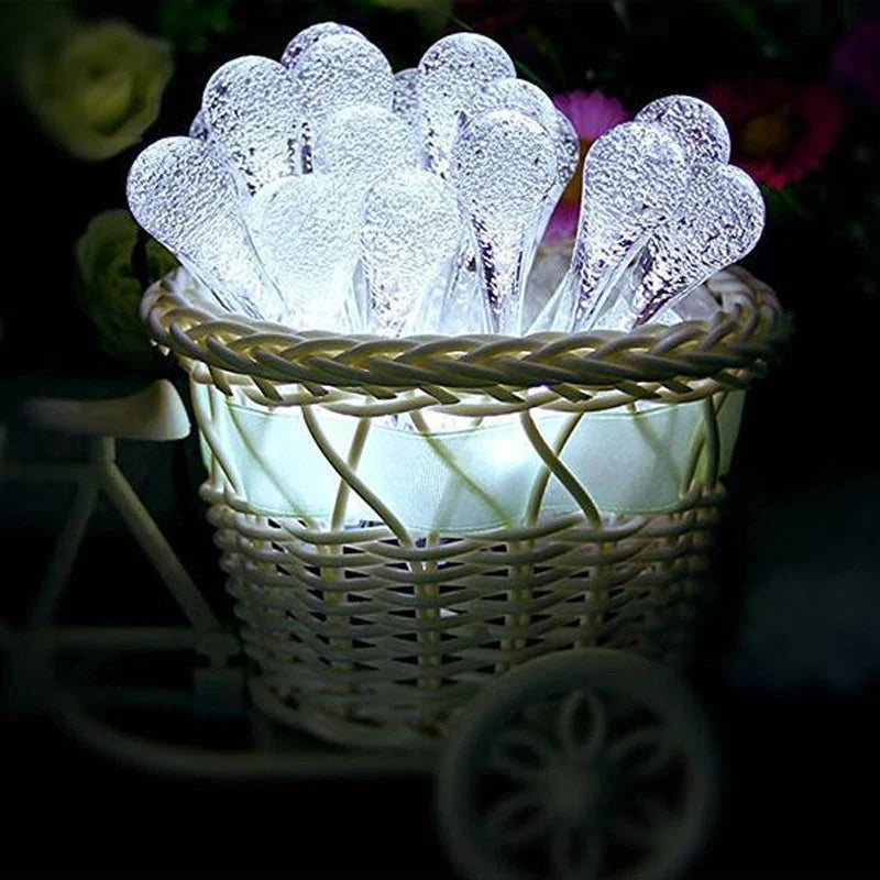 Solar LED Tropfenlichterkette