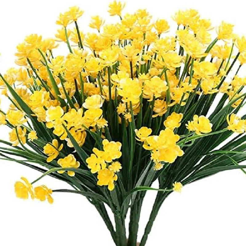 Künstliche Außenblumen im Doppelstrauß