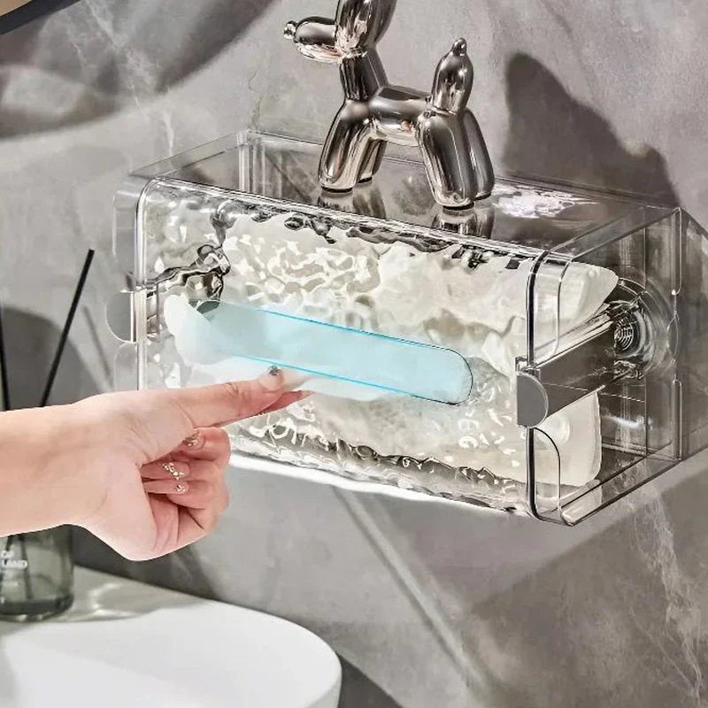 Multifunktionale Taschentuchbox "Frostglanz" – Elegante Aufbewahrungslösung