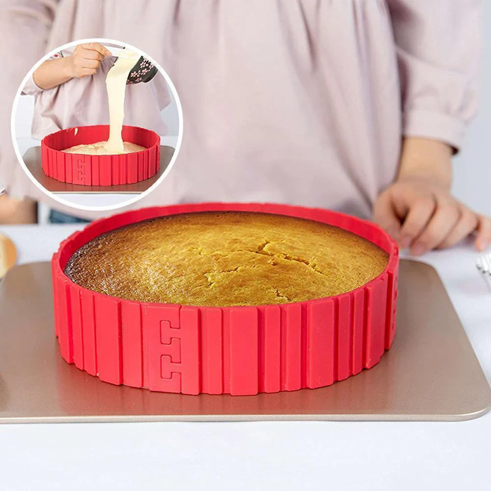 Flexibler Silikon-Kuchenform-Set (4-teilig)