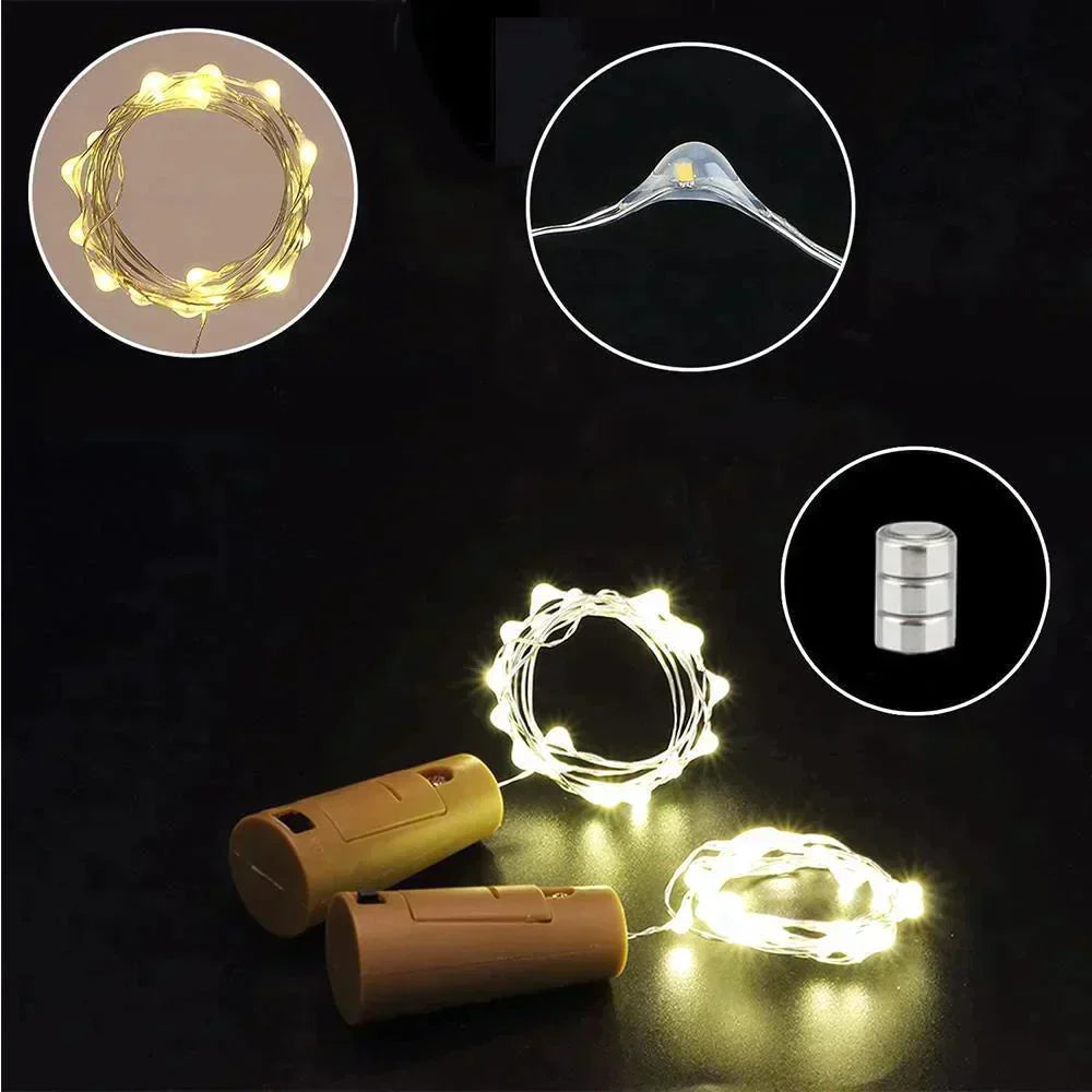 Flaschenkorken LED-Lichter – Verleihe alten Flaschen ein magisches Leuchten!