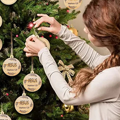 Holzschild mit biblischen Namen – Besinnliche Weihnachtsdekoration!