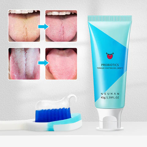 Zungenpflege-Gel mit Bürste