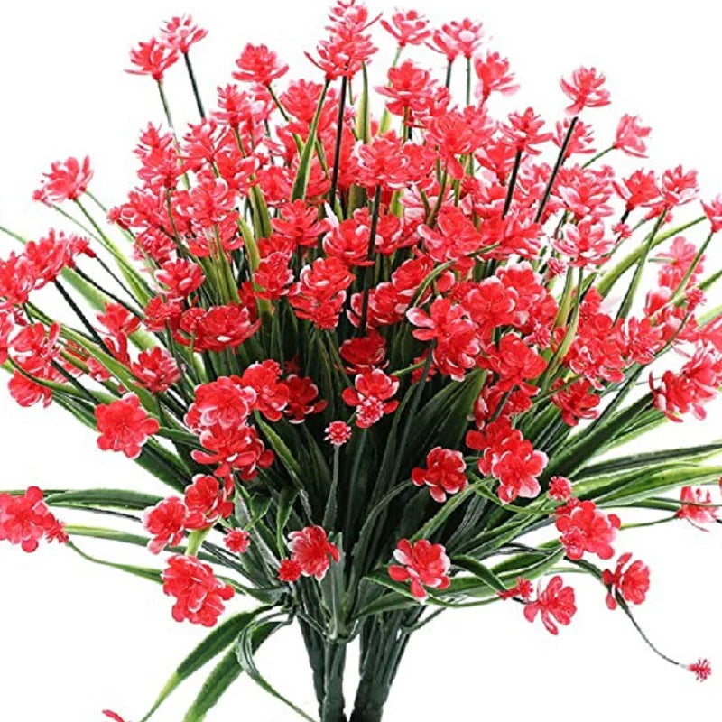 Künstliche Außenblumen im Doppelstrauß