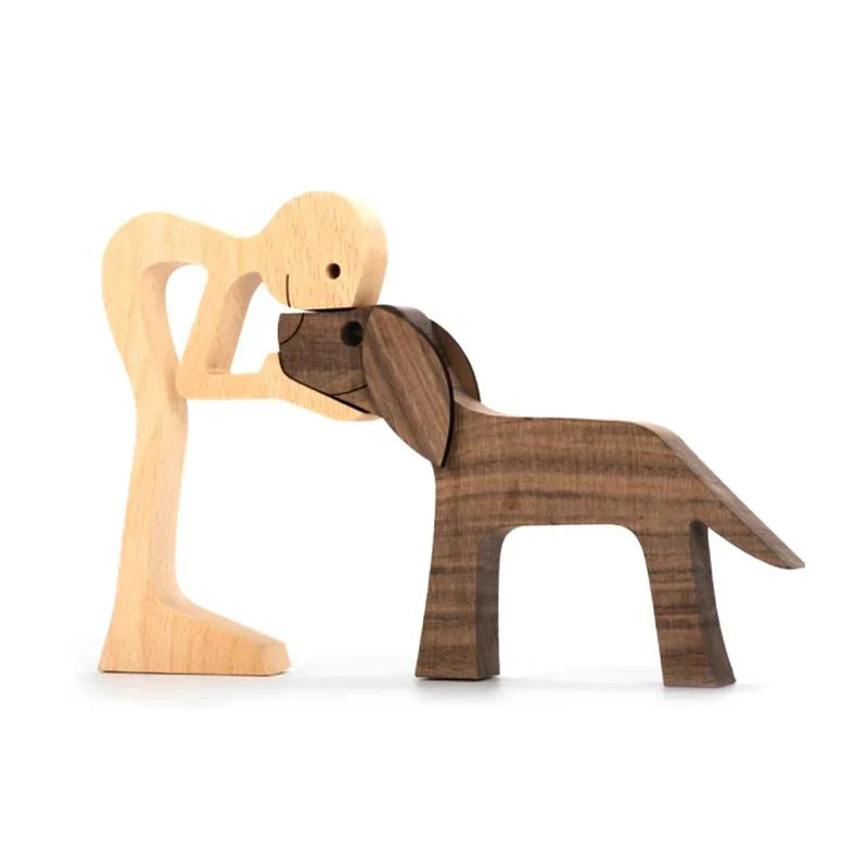 HerzMoment – Handgeschnitzte Holzskulptur