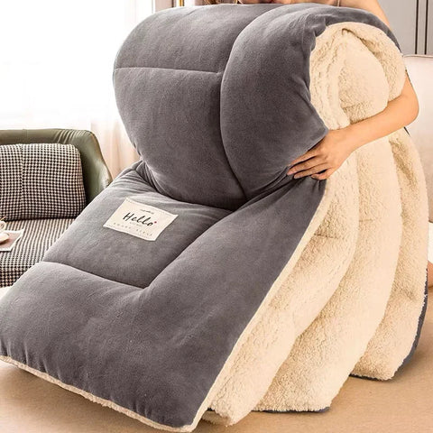 Luxuriöse Winterdecke mit doppellagigem Flanellfleece