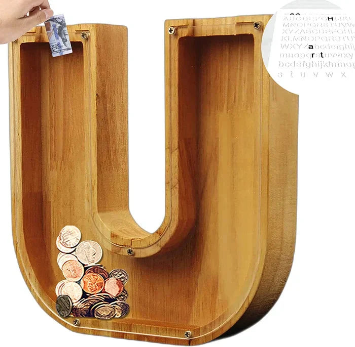 Personalisierbare Sparbox aus Holz – Stilvoll und nachhaltig