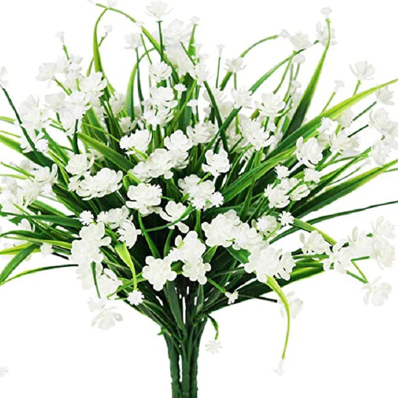 Künstliche Außenblumen im Doppelstrauß