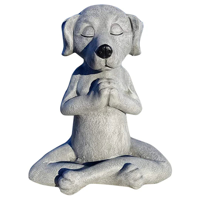 Zen-Hund Gartenfigur – Harmonie und Entspannung für dein Zuhause