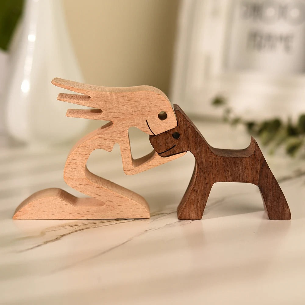 HerzMoment – Handgeschnitzte Holzskulptur