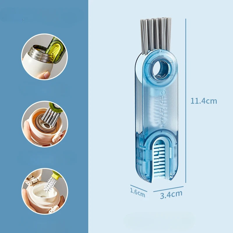 Multifunktions-Reinigungsbürste für Flaschen & Deckel – Gründliche Sauberkeit in jeder Ecke!