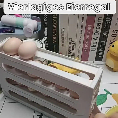 Vierstufiges Eier-Organizer-Regal