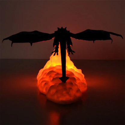 FlammenDrache – Mystisches 3D LED Nachtlicht