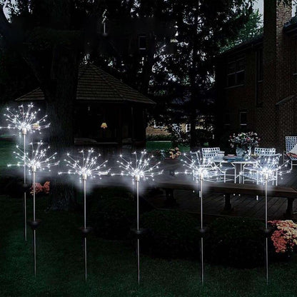 Solar Gartenlichter mit Feuerwerkseffekt