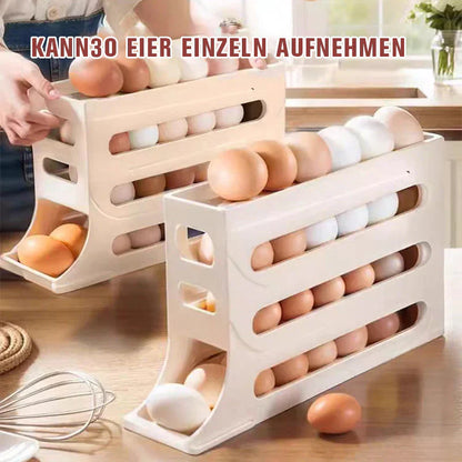 Vierstufiges Eier-Organizer-Regal