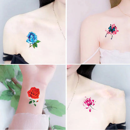 3D-Kunsttattoo Sticker-Set (50 Stück)