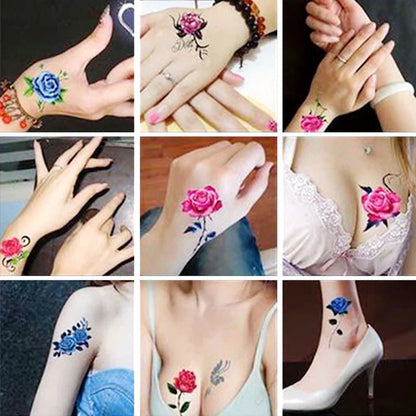 3D-Kunsttattoo Sticker-Set (50 Stück)