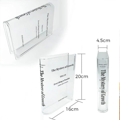 DekoBuch – Buchförmige Acrylvase für stilvolle Wohnräume