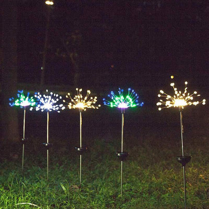 Solar Gartenlichter mit Feuerwerkseffekt