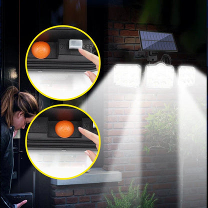 Solar-Wandleuchte mit Bewegungsmelder und Fernbedienung