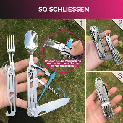 5-in-1 Multifunktions-Camping-Werkzeugset