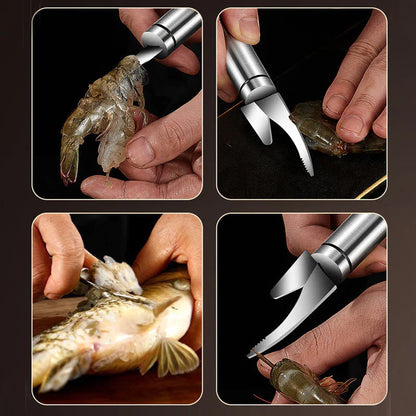 Multifunktionales Fisch- & Garnelenmesser
