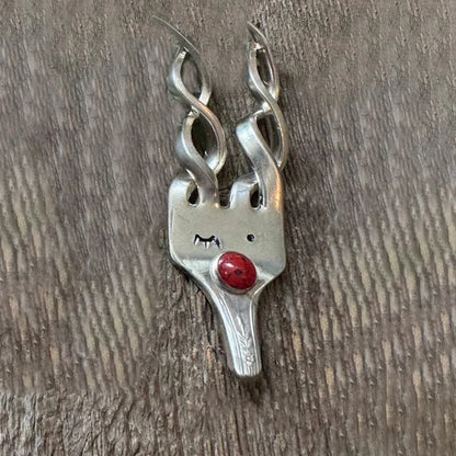 Rentier-Gabel Anhänger – Ein einzigartiger Weihnachtsschmuck!
