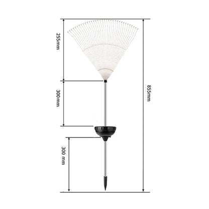 Solarbetriebene Gartenlichter in Feuerwerksoptik