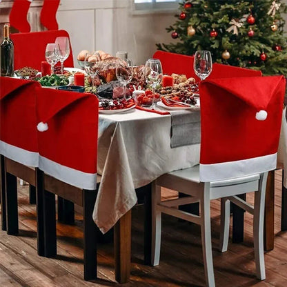 Weihnachtszauber Stuhlhussen – Festliche Deko für deine Stühle