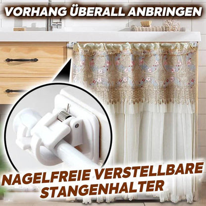 Selbstklebende Gardinenstangenhalter – Einfach, stabil & nagelfrei