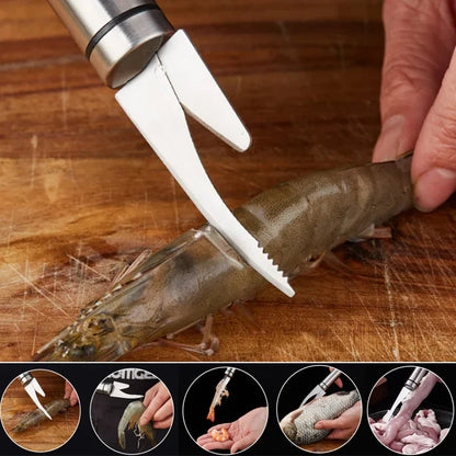 Multifunktionales Fisch- & Garnelenmesser