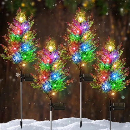 Solarbetriebene Weihnachtsbaum-Gartenleuchten – Magische Beleuchtung für dein Zuhause!